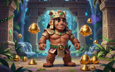 Gonzo's Quest Megaways Slot mit Konquistador im Dschungeltempel